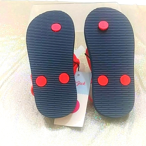 Cat & Jack Toddler Boy Heel Strap Flip Flop Sandals Navy/Red M 7/8 - Picture 2 of 2